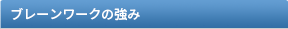 ブレーンワークの強み